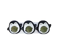 Juguete catnip caramelo duro para gatos pingüino negro